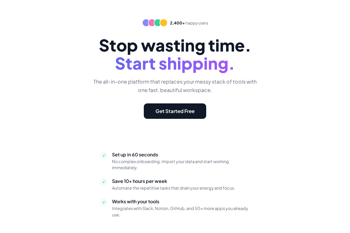 Ad Landing Page