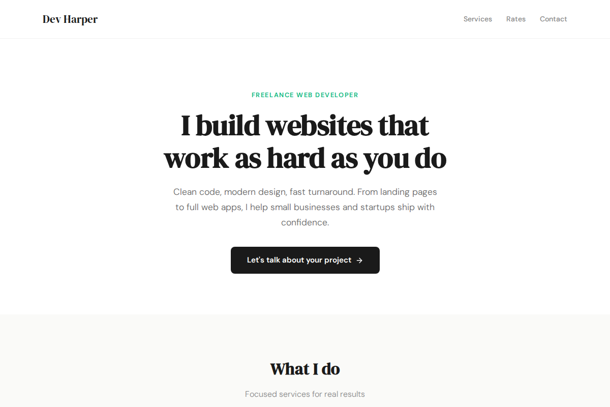 Freelancer Profile