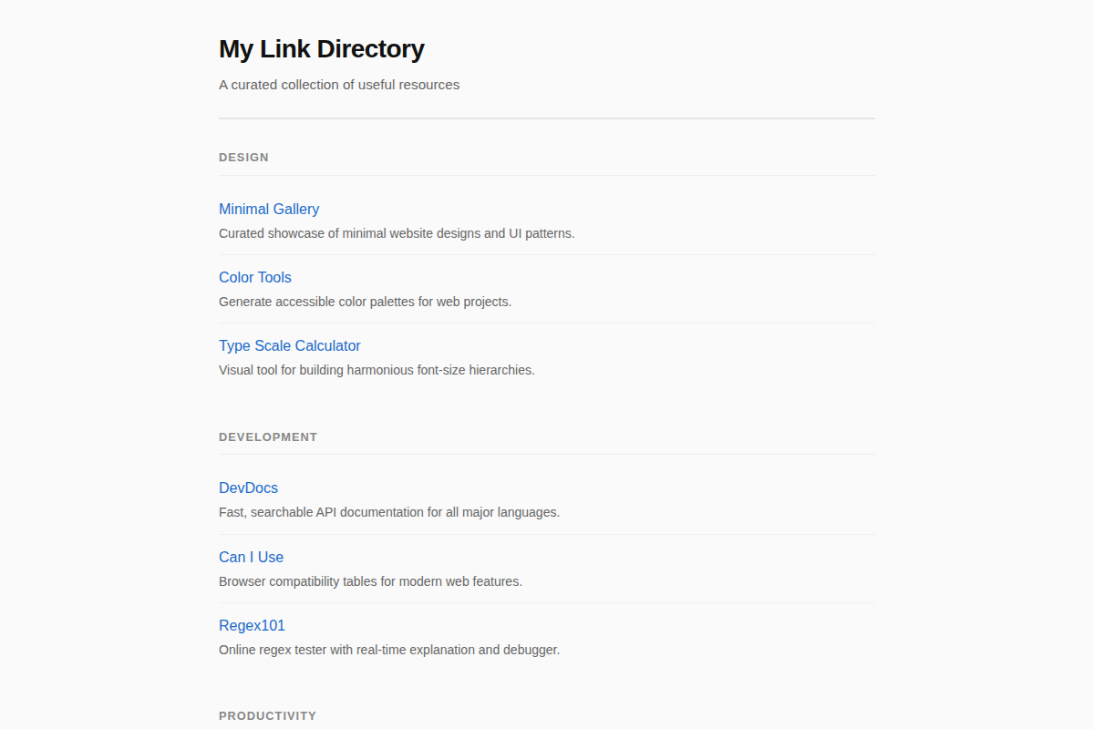 Link Directory