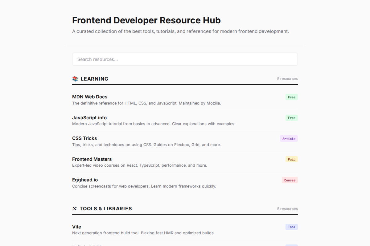 Resource Hub