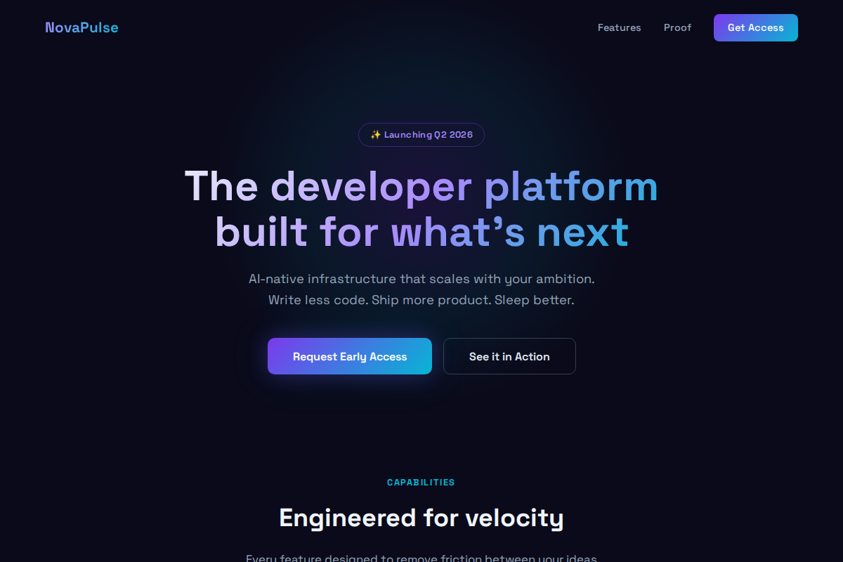 SaaS Product (Dark)