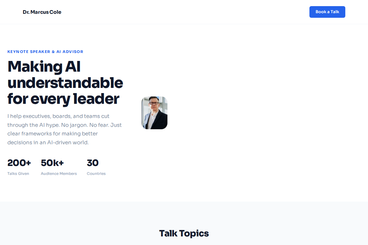 Speaker Page