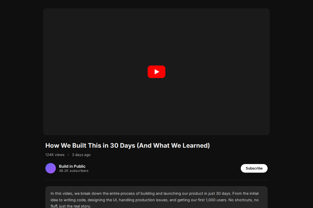 YouTube Embed