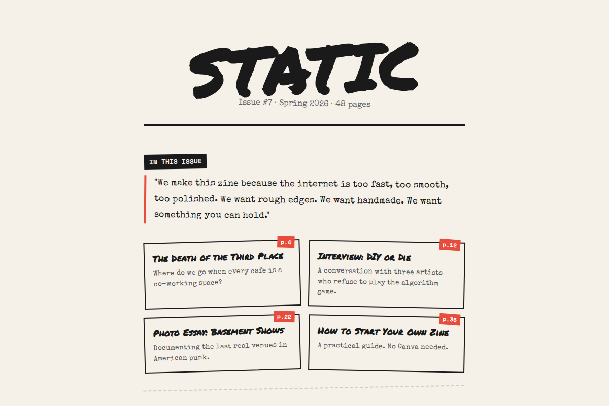 Zine / Publication